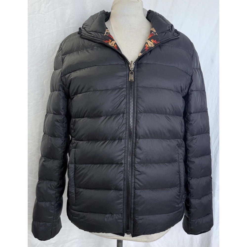 Pendleton Black Puff Jacket with Patterned Interior - Picture 7 of 14